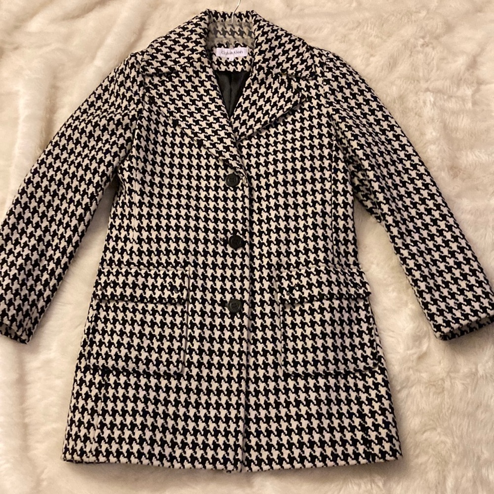 Calvin Klein Coat Hound tooth vintage
